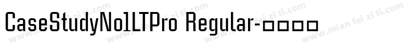 CaseStudyNo1LTPro Regular字体转换